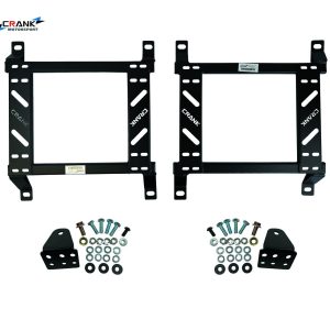 2x Crank Motorsport Seat Adapter Rail – Mitsubishi Lancer / Evo 2008 – Fits BRIDE, RECARO & SPARCO