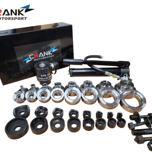 36-Piece Dimple Die & Hydraulic Hole Punch Set – 16–63mm Cut, ½"–2.5" Radius